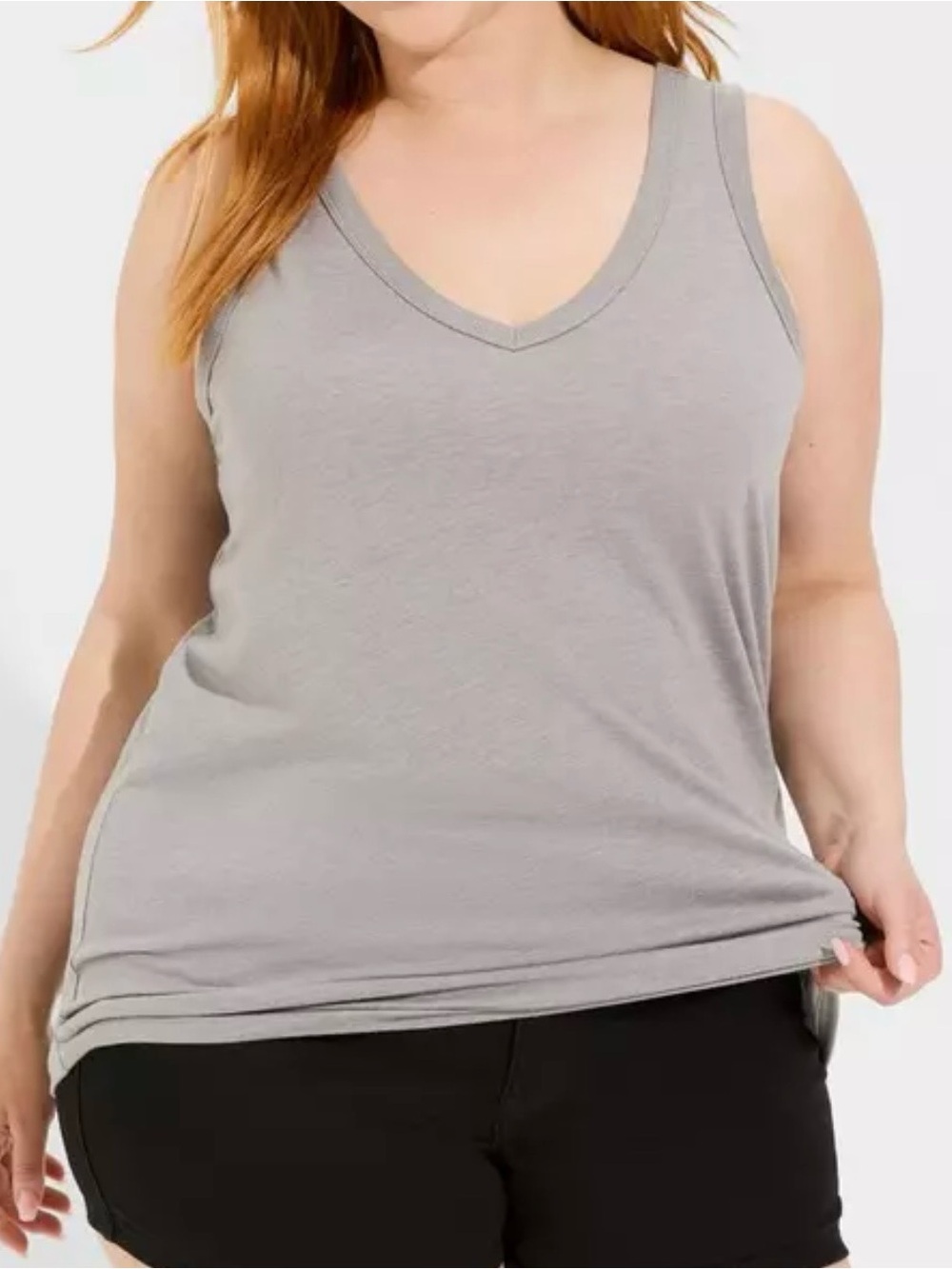 Torrid Girlfriend Signature Jersey V-Neckline Sleeveless Tank Top Size Large 0